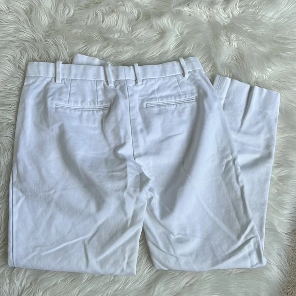 GAP SLIM CROPPED WHITE PANTS SIZE 4R - Picture 2 of 7